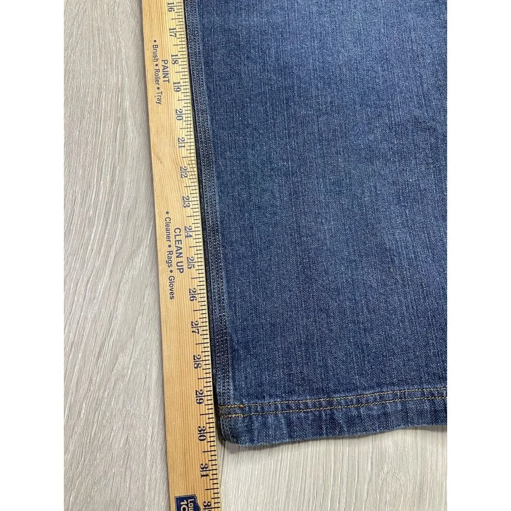 Duluth Trading Jeans Mens 40x30 Blue Flex Ballroom Relaxed Straight Stretch Work